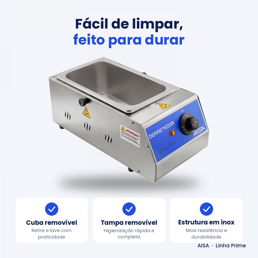 Derretedor Banho Maria 1 Cubas 2,5L